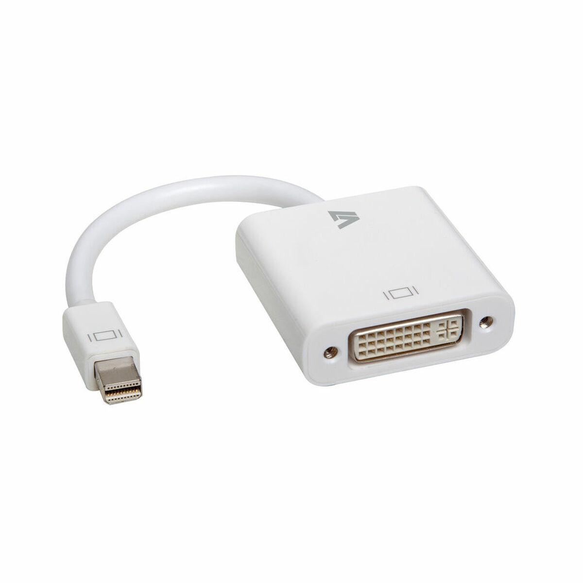 Adaptador Mini DisplayPort para DVI V7 CBL-MD1WHT-5N Branco