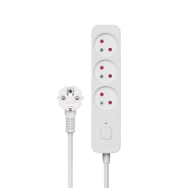 3-SOCKET POWER STRIP 1.5M WHITE SAVIO LZ-07