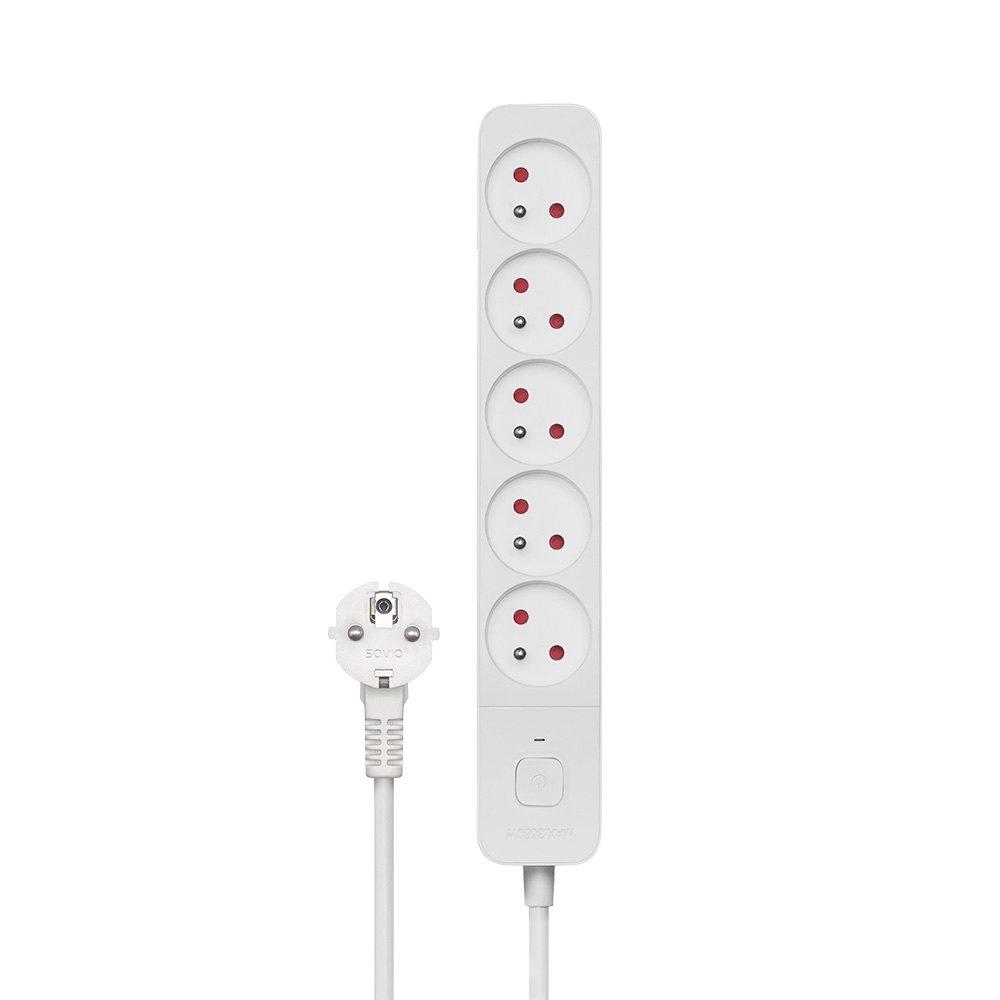 3M WHITE 5-OUTLET POWER STRIP SAVIO LZ-09