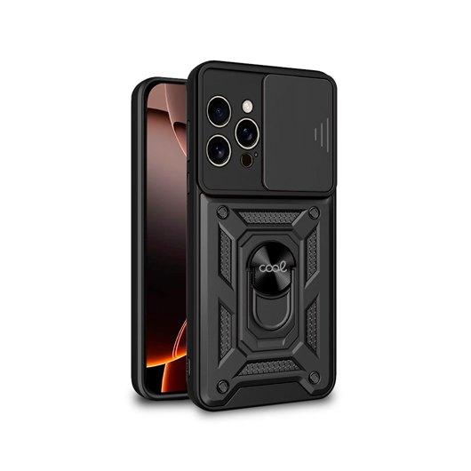 COOL IPHONE 16 PRO HARD RING BLACK CASE RING SUPPORT/MAGNET/EXTRA REINFORCEMENT 8434847075372