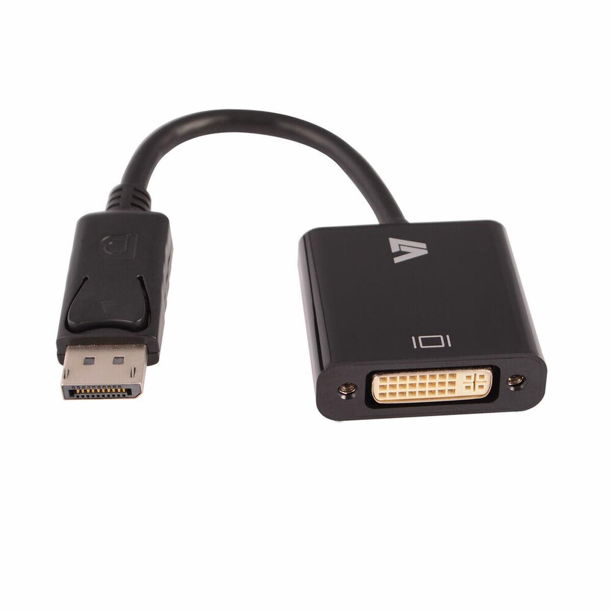 Adaptador DisplayPort para adaptador DVI V7 CBLDPDVI-1N Preto
