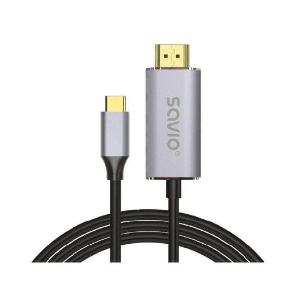 CABLE USB(C) - HDMI 2.0 4K 2M SAVIO CL-171