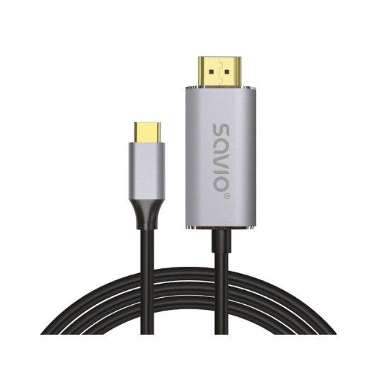 CABLE USB(C) - HDMI 2.0 4K 2M SAVIO CL-171