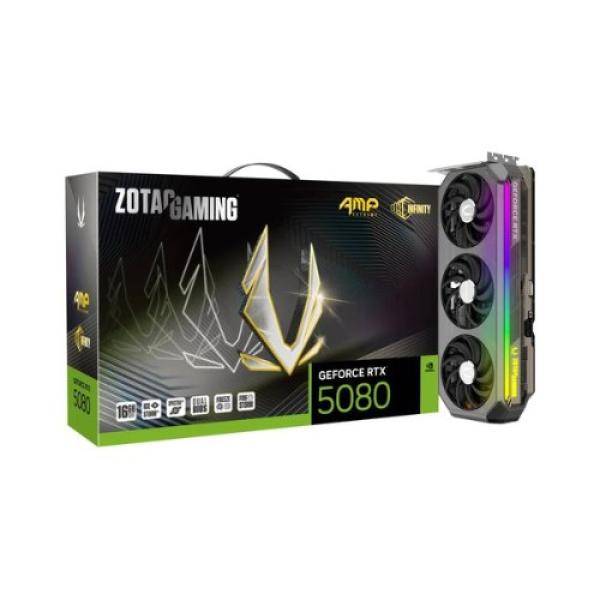 ZOTAC RTX 5080 16GB AMP EXT INFINITY GRAPHICS CARD