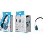 Auscultadores Bluetooth Com Microfone?Bt-Sd-Fm-Atende Chamadas?Azul