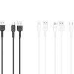 Cabo De Dados Em Pvc Preto Branco 1M 2.4A (Caixa De Apresentacao) 50Pcs Tf58061-10Pcs Tf58062-10Pcs Tf58063-10Pcs Tf58064-10Pcs Tf58065-10Pcs