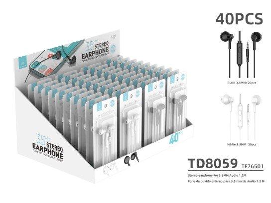 3.5 Port Smart Fones Preto Branco(Caixa De Apresentacao) 40Pcs Tf20105-20Pcs Tf20106-20Pcs