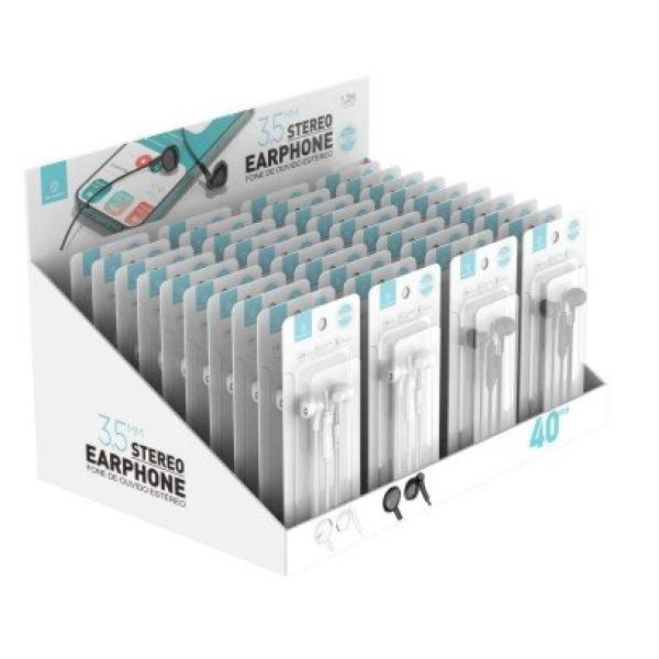 3.5 Port Smart Fones Preto Branco(Caixa De Apresentacao) 40Pcs Tf20105-20Pcs Tf20106-20Pcs