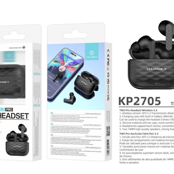 Gt26-Tws Earphones Wireless Preto