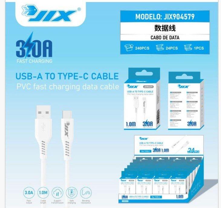 Cabo de Dados USB-A para Type-C (1M) – 3.0A
