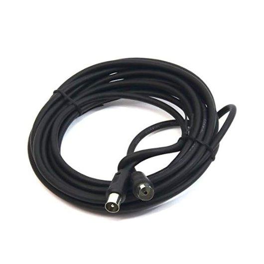 CABLE ANTENA PEPEGREEN NEGRO 5M M/H