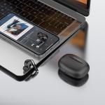 Auricular TWS KP2712 Sem Fios 5 4 Auricular Bluetooth Porta Type C Distancia de 15m 4h de Conversa Musica Estojo de Carga 300mAh Preto