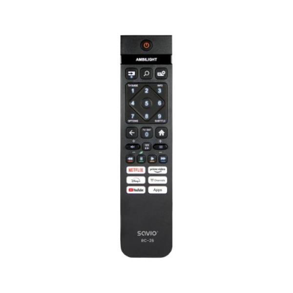 SAVIO RC-26 TV REMOTE CONTROL COMPATIBLE WITH PHILIPS