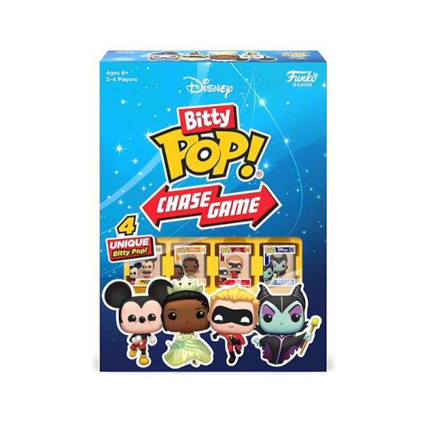 FUNKO BITTY POP! CHASE GAME DISNEY BOARD GAME 4 DICE/4 BITTY POP/UP TO 4 PLAYERS/+6 YEARS 879511