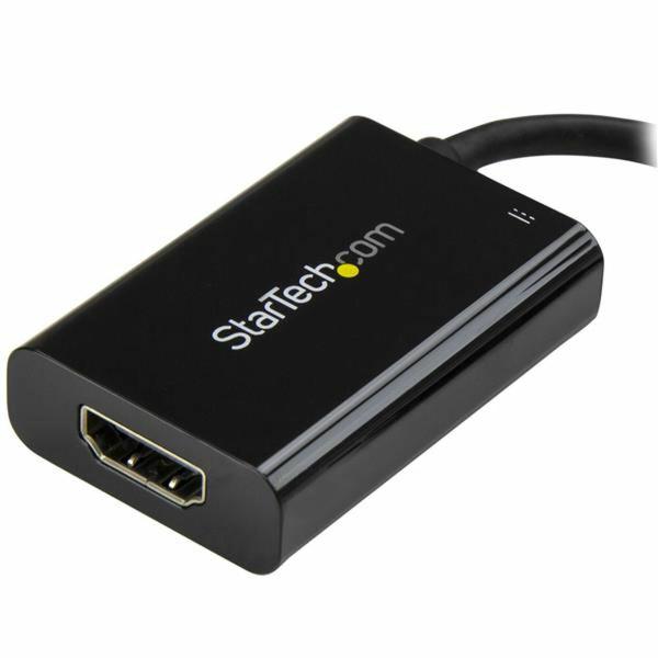 Adaptador USB C para HDMI Startech CDP2HDUCP            Preto 4K Ultra HD