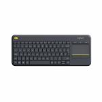 Teclado Logitech K400 Plus Tv Preto Qwerty espanhol QWERTY
