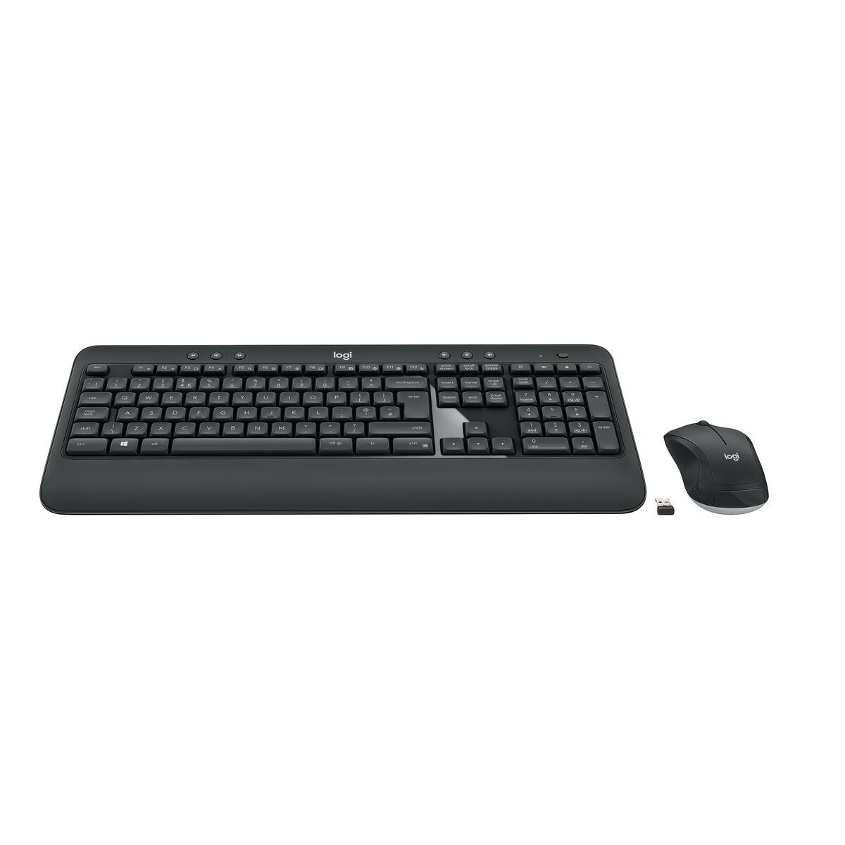Teclado e Rato sem Fios Logitech MK540 Qwerty UK Branco Preto Preto/Branco
