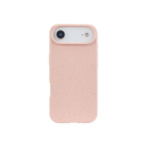 FUNDA QCHARX BIODEGRADABLE IPHONE 17 ROSA WHEAT STRAW+TPU BIODEGRADABLE-LIBRE BPA Y TOXICOS QCHIP17BRS
