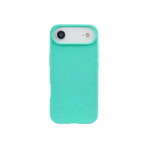 QCHARX BIODEGRADABLE CASE FOR IPHONE 17 TURQUOISE WHEAT STRAWBERRY + BIODEGRADABLE TPU - BPA AND TOXIN FREE QCHIP17BT