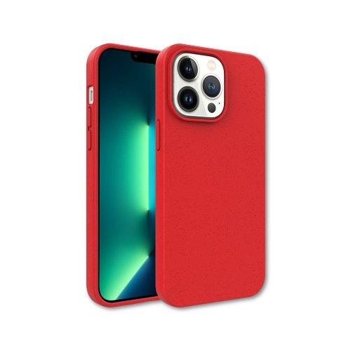 FUNDA QCHARX BIODEGRADABLE IPHONE 17 PRO ROJO WHEAT STRAW+TPU BIODEGRADABLE-LIBRE BPA Y TOXICOS QCHIP17PBRJ