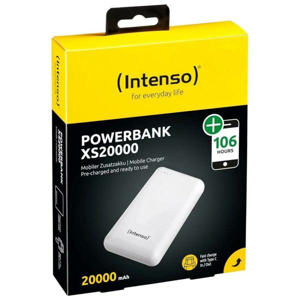 Bateria para Laptop INTENSO XS20000 Branco 20000 mAh
