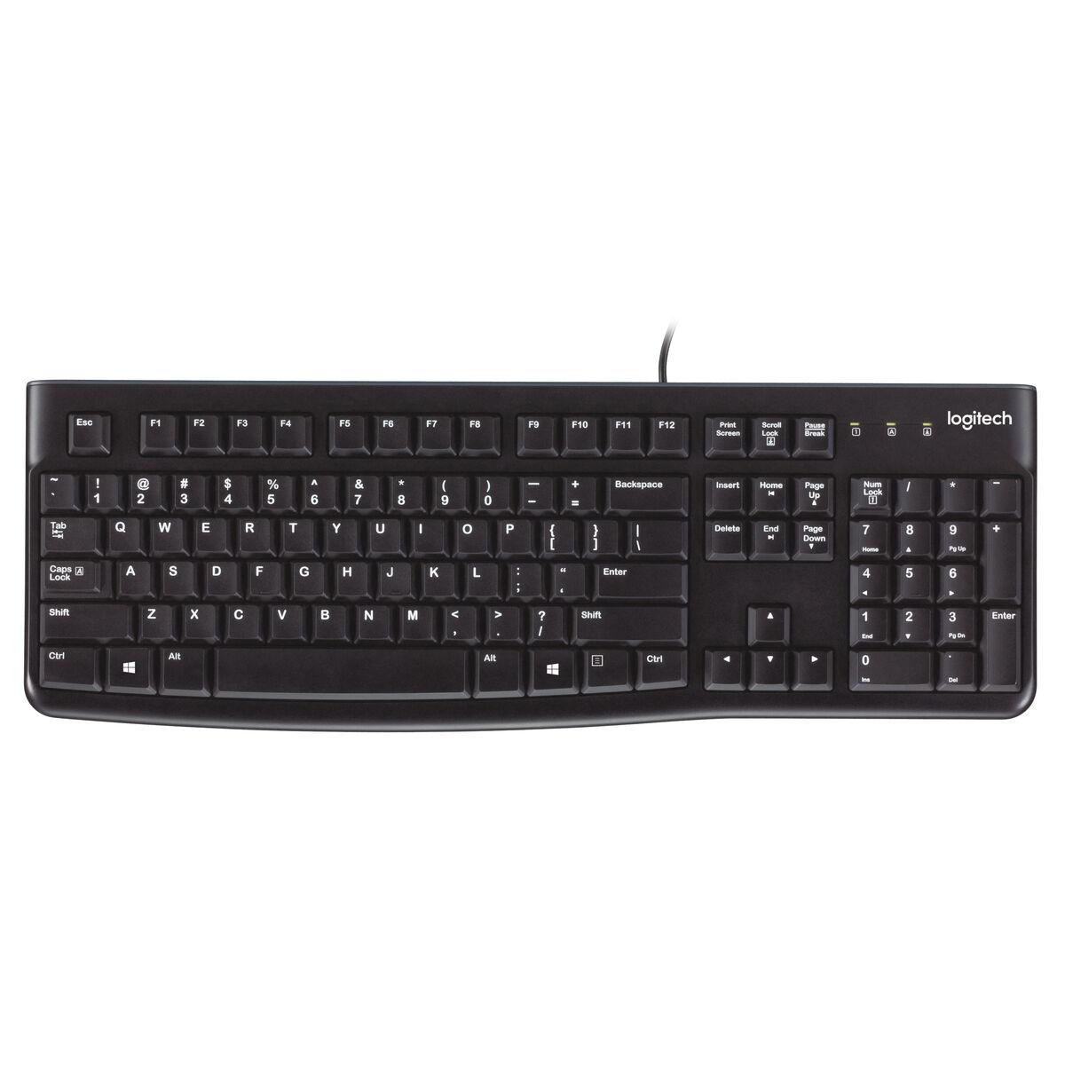 Teclado Logitech K120 Preto Qwerty espanhol Qwerty US