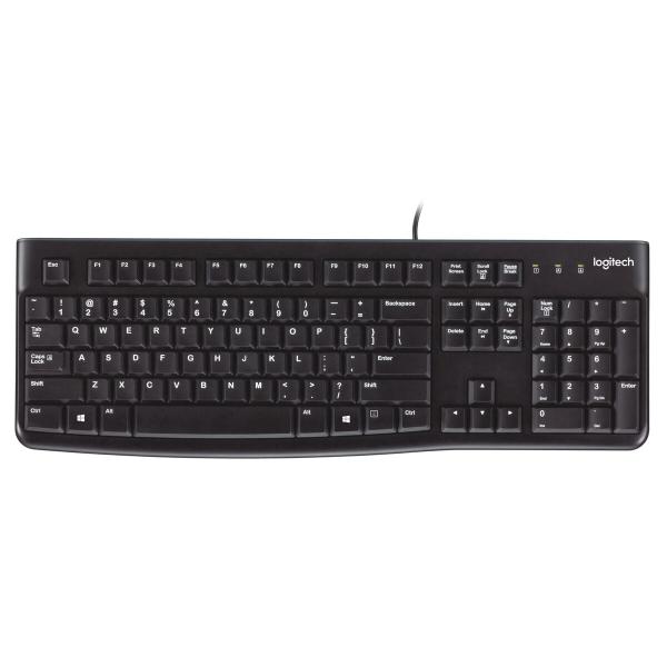 Teclado Logitech K120 Preto Qwerty espanhol Qwerty US