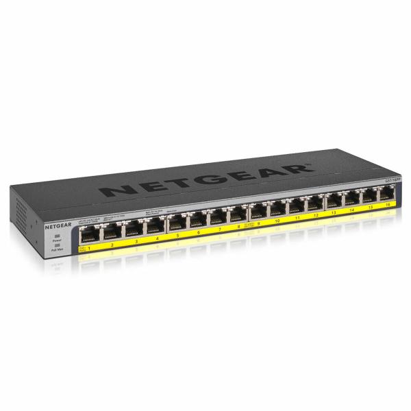 Switch Netgear GS116PP-100EUS 32 Gbps Preto