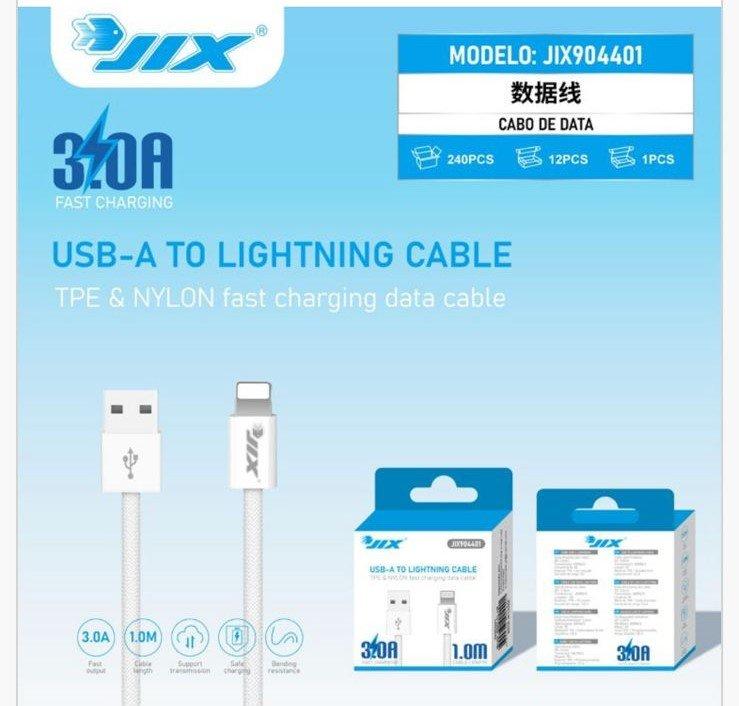 Cabo de Dados Lightning 1M (JIX904401) – 3.0A Rápido