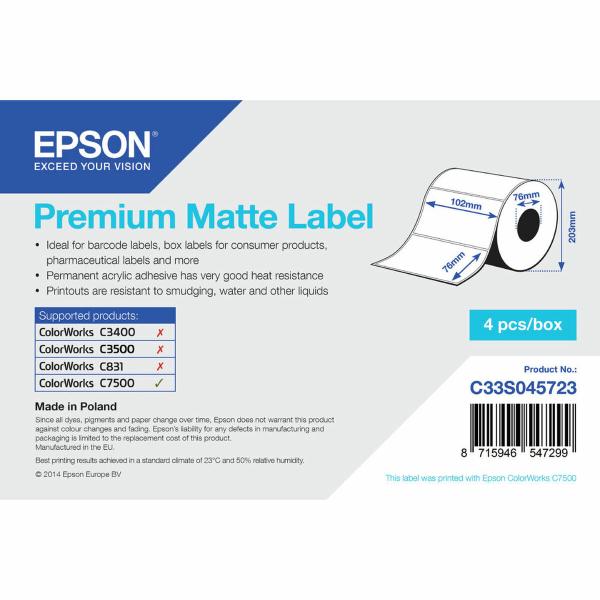 Etiquetas para Impressora Epson C33S045723 Branco (1 Unidade)