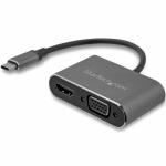 Adaptador USB C para VGA/HDMI Startech CDP2HDVGA            Preto