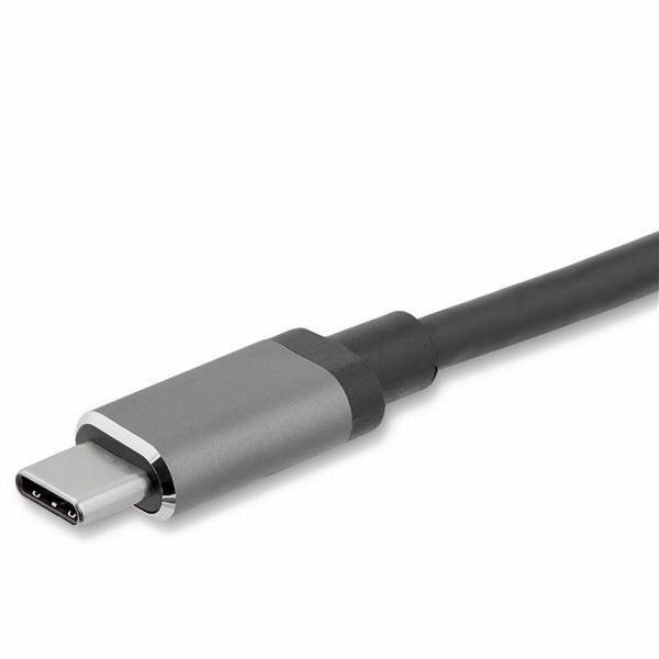 Adaptador USB C para VGA/HDMI Startech CDP2HDVGA            Preto