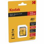 Cartão de Memória Micro SD com Adaptador Kodak SDHC32GBCLASS10U1 32 GB SDHC UHS-I Classe 10