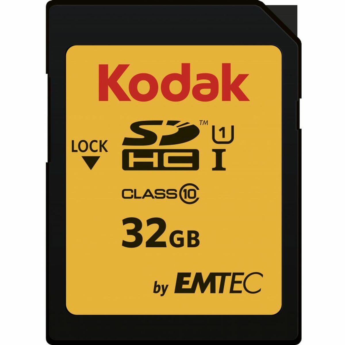 Cartão de Memória Micro SD com Adaptador Kodak SDHC32GBCLASS10U1 32 GB SDHC UHS-I Classe 10