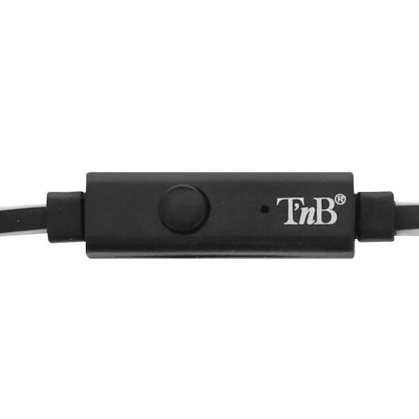Auriculares T'NB BE COLOR Preto Branco/Preto