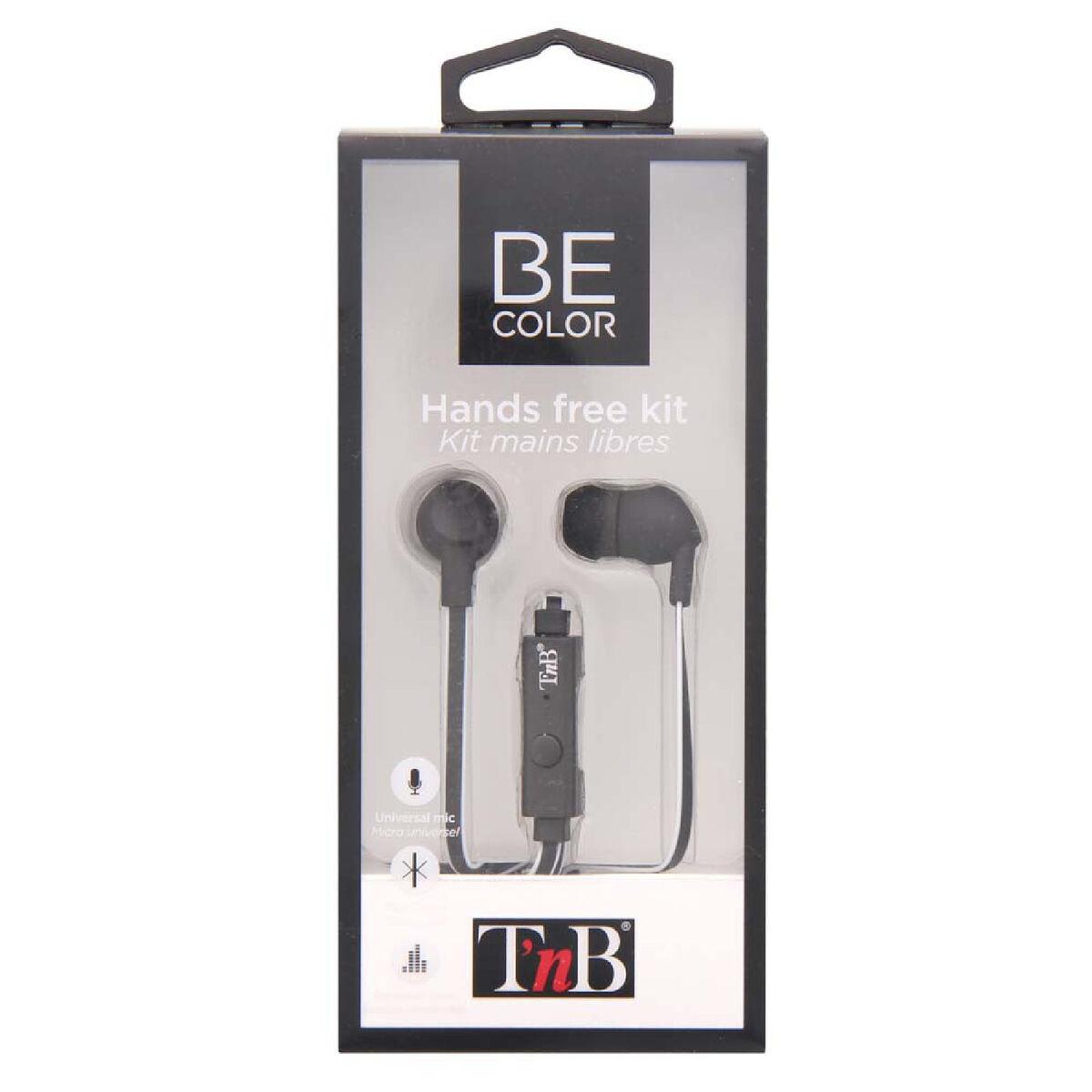 Auriculares T'NB BE COLOR Preto Branco/Preto