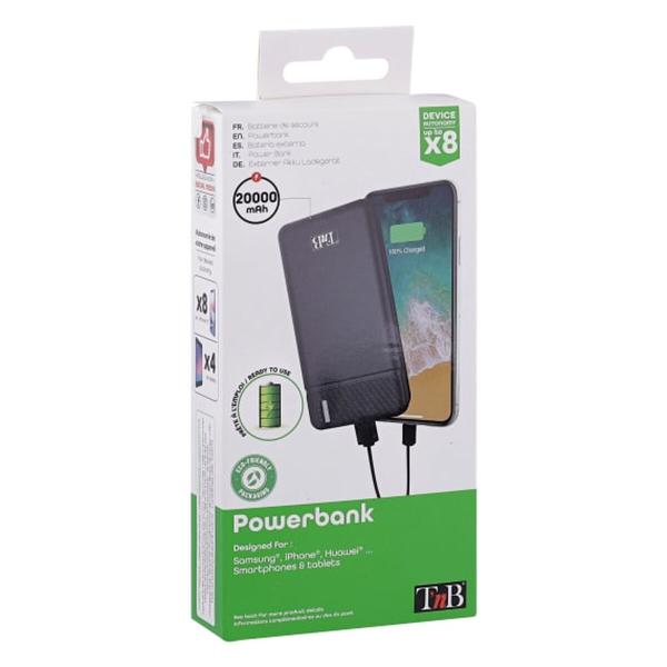 Powerbank T'NB PBU20000 Preto 20000 mAh