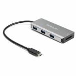 Hub USB 3 Portas Startech HB31C3ASDMB          Prata
