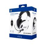 Auriculares com microfone para Vídeojogos Big Ben Interactive PS4OFHEADSETV3WHITE Branco Preto/Branco