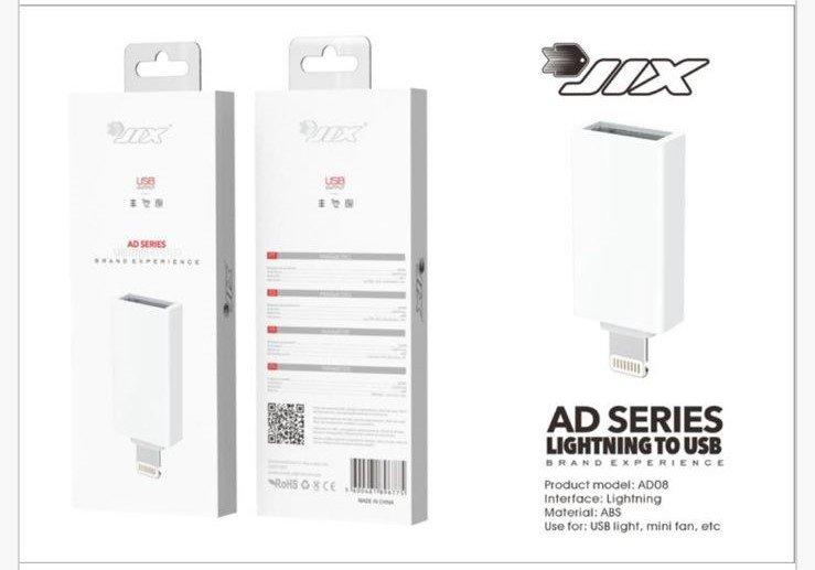 Conversor Lightning para USB (AD08)