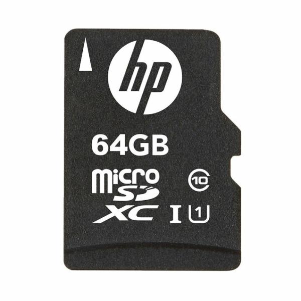 Cartão de Memória Micro SD com Adaptador HP SDU64GBXC10HP-EF 64GB