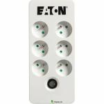 Extensão com 6 Tomadas com Interruptor Eaton PB6F Branco (1,5 m)