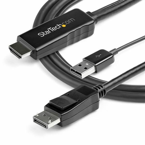 Adaptador DisplayPort para HDMI Startech HD2DPMM3M 3 m Preto