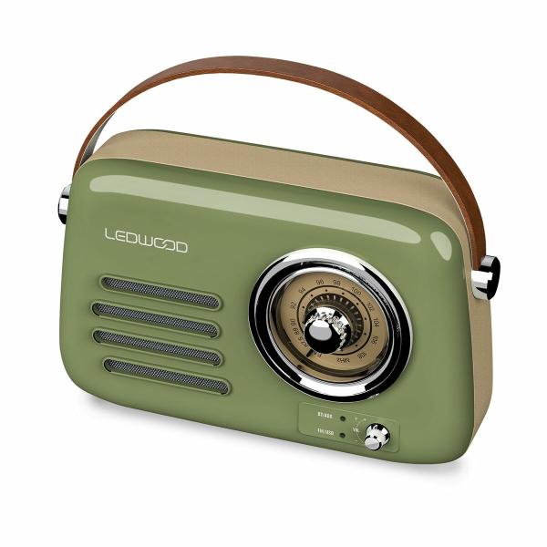 Rádio Transistor Ledwood ALMA GREEN Verde 30 W