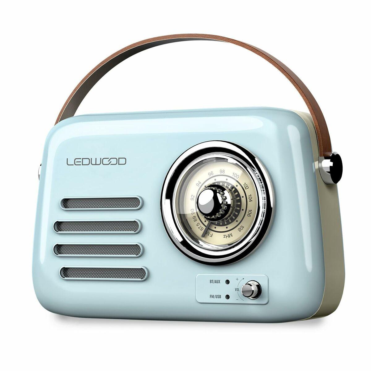 Rádio Transistor Ledwood ALMA BLUE Azul 30 W