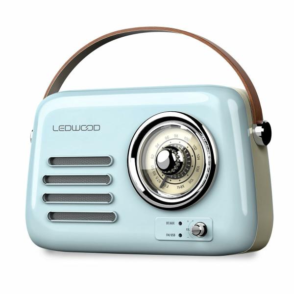 Rádio Transistor Ledwood ALMA BLUE Azul 30 W