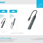 Adaptador Type-C para USB 4 em 1 (MU7)