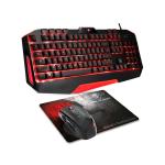 Teclado e Rato Spirit of Gamer SOG-3IN1-ES Preto Vermelho AZERTY