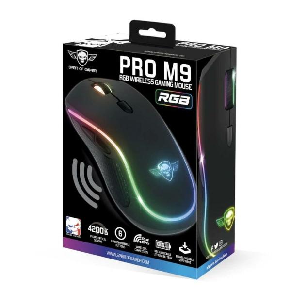 Rato Spirit of Gamer Pro M9 RGB Preto