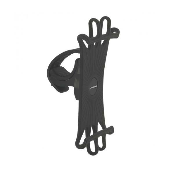 Suporte de Telemóvel para Bicicleta Mobilis 001353 Preto Silicone 4"-7"